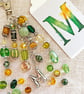 Balloon letter bag charm, Letter M bag charm, bag charm with letter