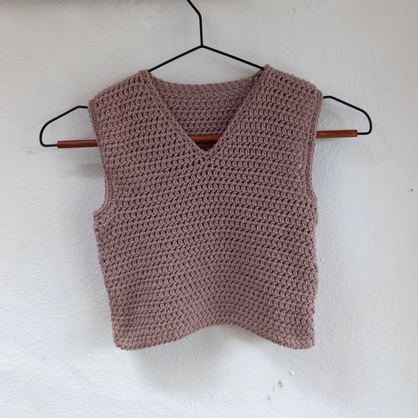Crochet Pattern PDF - Arlo - Tank Top Pullover Vest for Toddlers Children - DK
