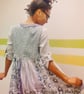 Kokopelli smock shirt dress with silk painted panel - Image 5