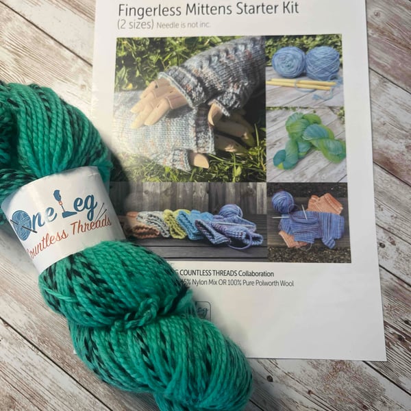 Fingerless Mittens Starter kit