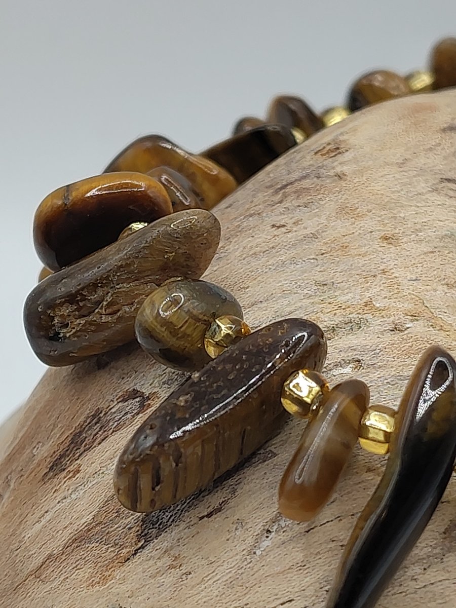 golden grrls.Tiger Eye Stone Bracelet by BDS.