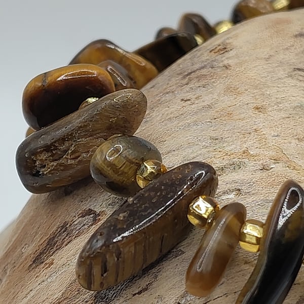 golden grrls.Tiger Eye Stone Bracelet by BDS.