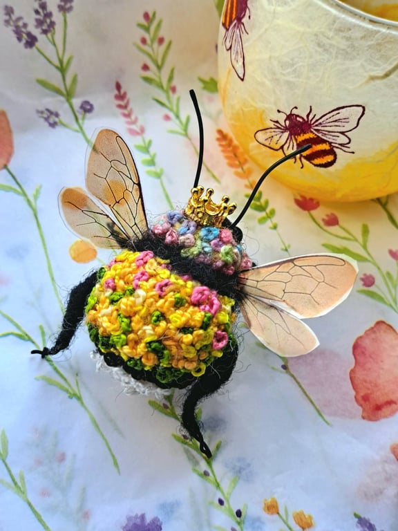Embroidered Queen Bee 