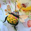 Embroidered Queen Bee 