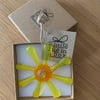 A little hug in a box lemon glass flower gift