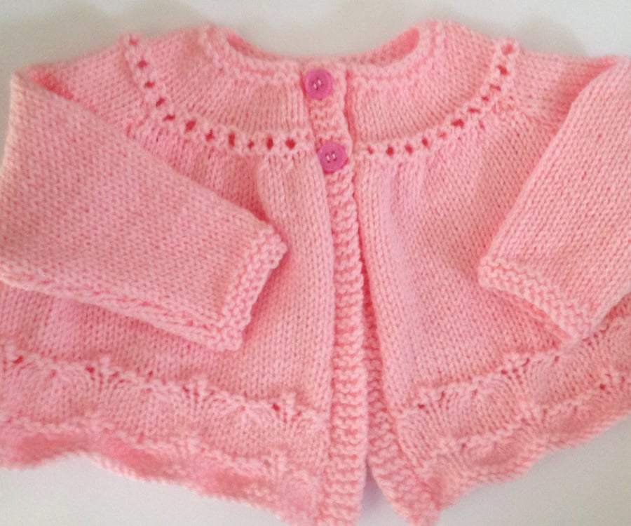 Newborn hand knitted cardigan SALE