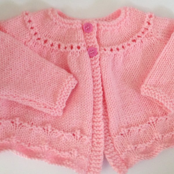 Newborn hand knitted cardigan SALE