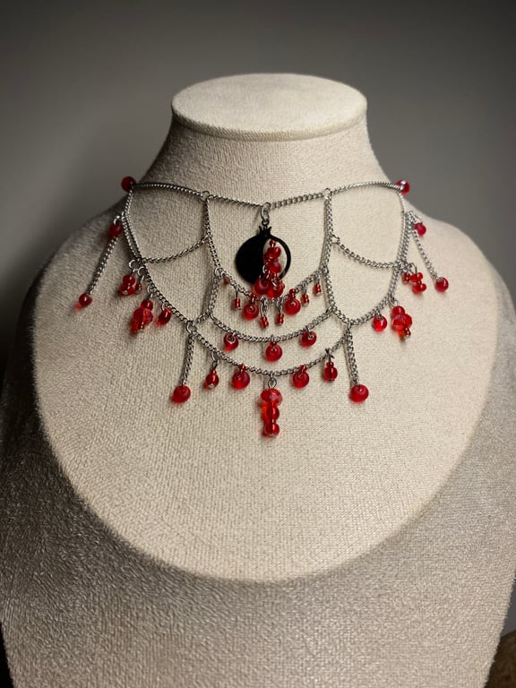 Paloma - Pomegranate Choker Necklace 