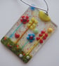 Artist made Fused Glass Flowers Suncatcher. - Image 2
