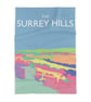 Tea Towel Surrey Hills abstract ART fabric  (1)