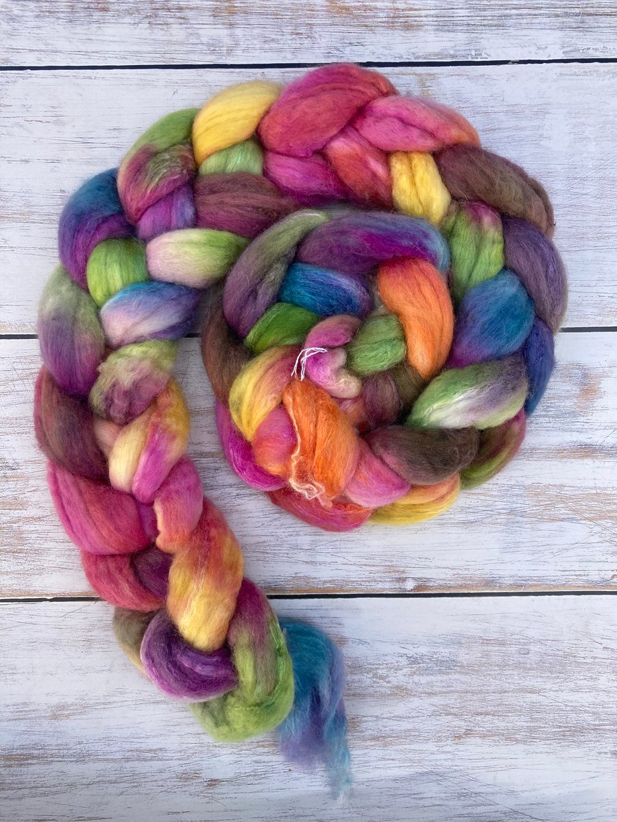 Spinning Fibre 120g Fae Blend OOAK