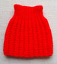 KNITTING PATTERN PDF Red Ribbed Skirt for Doll - Image 1