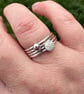 The Complete Contour Stacking Ring Set - Sterling silver ring stack - Image 3