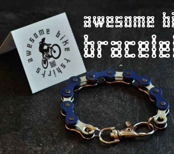 Bicycle Chain Bracelet Great Gift for Any Cyclist or Bike Rider or Punk Industri