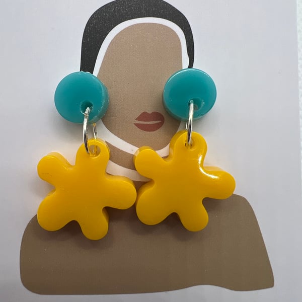 Resin Dangling Earrings 