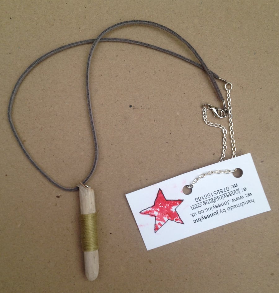 Driftwood pendant