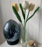 Pastel tulip bouquet, 3 crochet tulip mini bouquet, everlasting flowers - Image 8