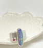 Boulder Opal Silver Ring Handmade  - Image 3
