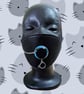 Black SIP valve cap with cat charm and silver keeper - Image 1