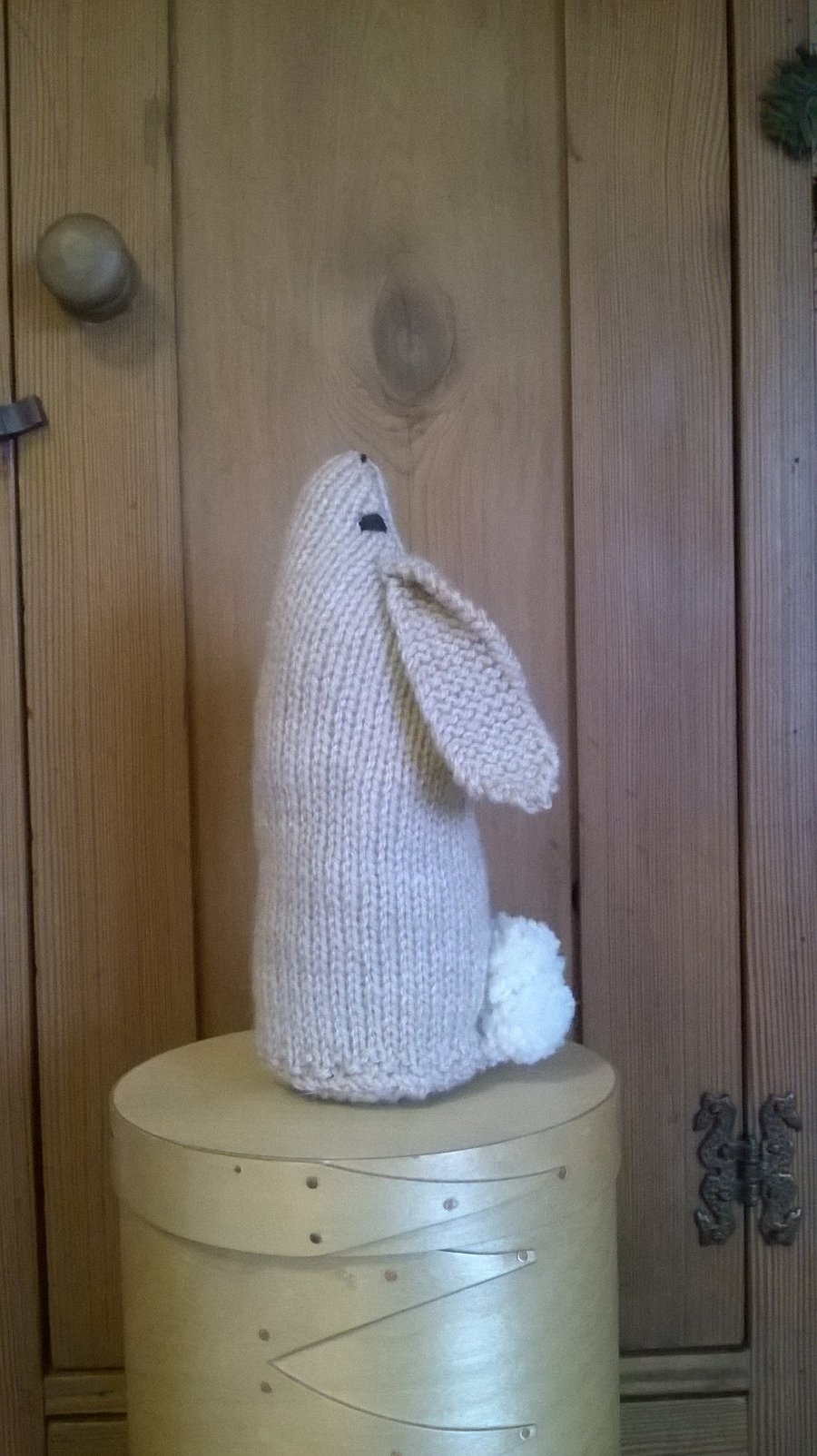 Hand knitted Moon Gazing Hare