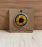 Sunflower Embroidery Brooch