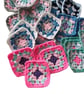 Handmade Pastel Granny Squares Whispering Meadows Crochet Motifs