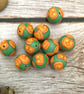 Polymer Clay Pumpkin Beads - Image 3
