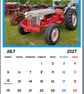 2027 Calendar Tractors A4 Size Wall Hanging  - Image 3