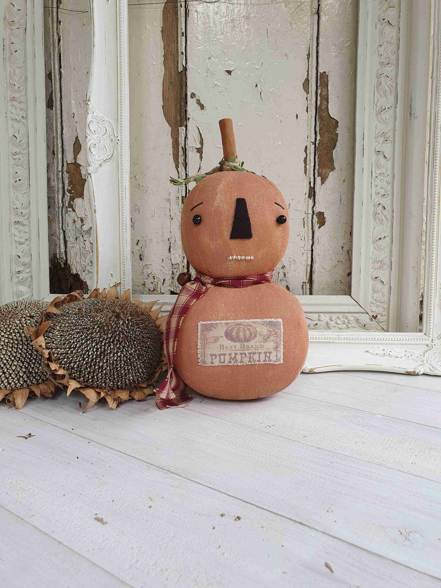 Primitive Pumpkin Doll
