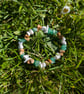 Stress relief bracelet with green aventurine, howlite and picture jasper  - Image 2