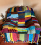 Chunky cosy hand knitted blanket  - Image 3