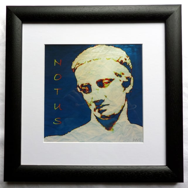 Notus, Greek Wind God - Framed Print