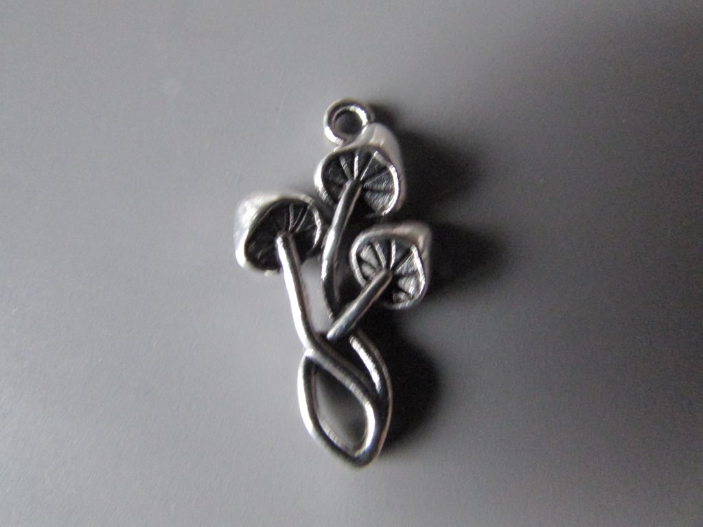 Toadstool Mushroom Fungi Tibetan silver Jewellery Charm