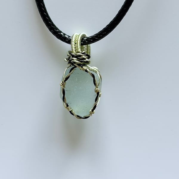 Scottish sea glass Pendant - Made in Scotland - Unique handmade - Gift for her 