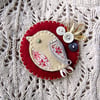 Little Bird Fabric Brooch