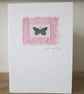 Pink Butterfly Mother's Day Card, blank inside - Image 4