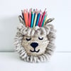 Mini lion belly basket - toy storage pencil holder trinket pot for kids