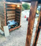 HANDCRAFTED BURNT TIMBER LOG STORE – A UNIQUE GARDEN FEATURE     - Image 3