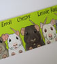Pet Sign Portrait for 3 or 4 Animals Shed Hutch Custom Painting Dog Cat No Holes - Image 2