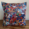 Tattoo velvet cushion cover