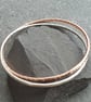 Silver and copper bangle set, Interlocking bangles, Set of two - Image 9