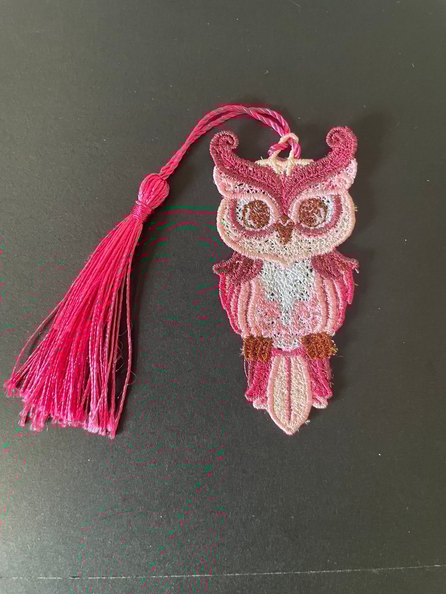 Exquisite Handmade Free Standing Lace Bookmarks Mini Owl