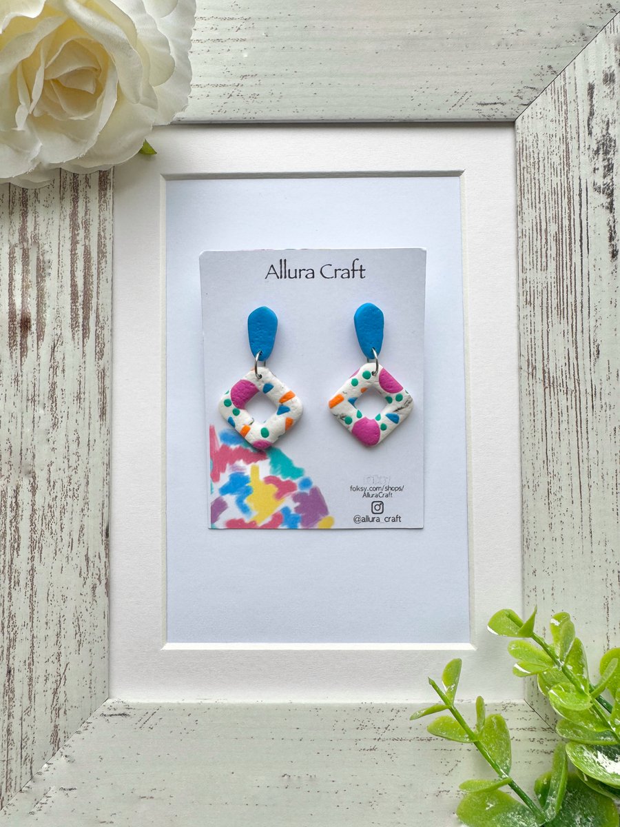 Abstract Sprinkle Earrings