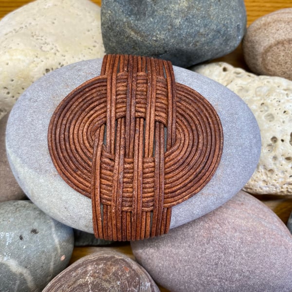 Wrapped meditation stone