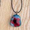 Poppy Fused Glass Pendant 