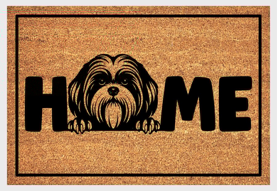 Lhasa Apso Home Door Mat - Lhasa Apso Welcome Mat - 3 Sizes