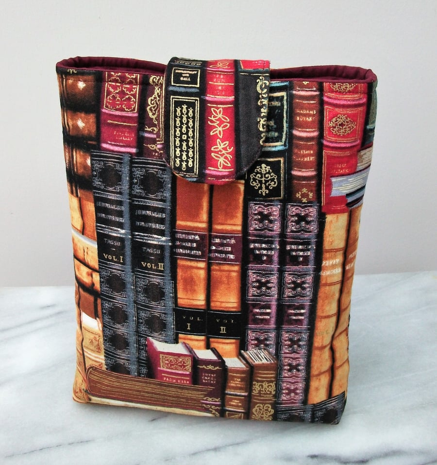 Book pouch, gift for book lover, book cover, gift for her, student gift, gift fo