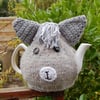  knitted tea cosy, Alpaca face Tea cosy - to fit a large standard size teapot
