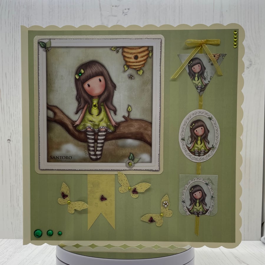 SALE - Gorjuss Girl Greeting Card C - 125