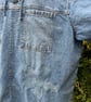 Reworked denim top - Frida Kahlo - Upcycled - Appliqué  - Image 3
